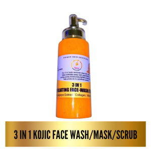 3 in 1 Kojic exfoliating face wash/mask/scrub