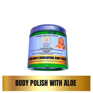 Body polish enriched with aloe